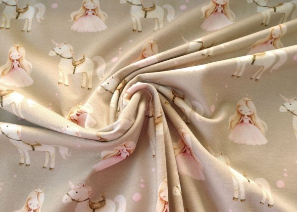 Belle jersey with princess and unicorn for children by Hilco